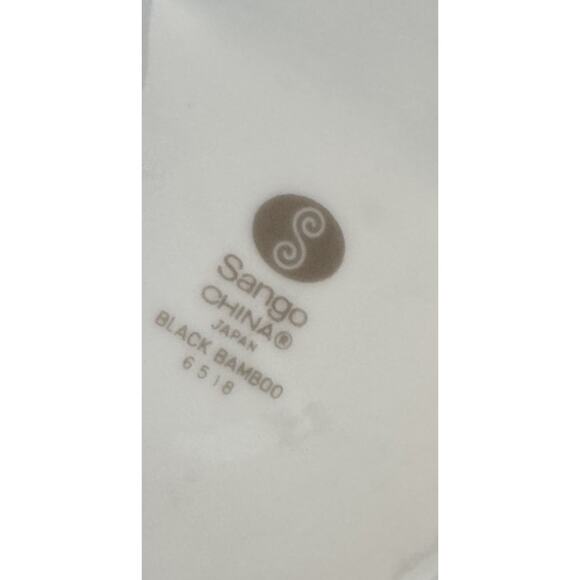 VTG Sango Bamboo Japan Gravy Boat W/ Attached Underplate 1980’s Discontinued - Picture 8 of 8